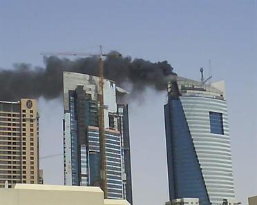 Workers evacuated in Dubai tower blaze - eb247 - News - National ...