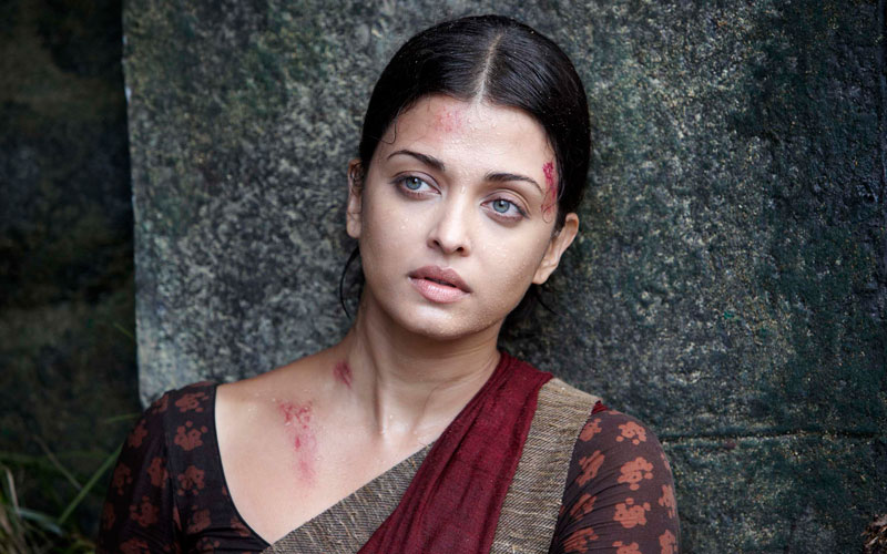 In the film, Ragini (role played by Aishwarya Rai Bachchan), reportedly develops a soft corner for her abductor, Beera (played by her real life husband, Abhishek Bachchan).(SUPPLIED)