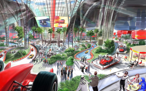 Ferrari World Abu Dhabi is expected to be the world's largest indoor theme park. (SUPPLIED)