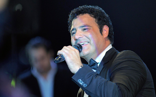 Lebanese singer Assi El-Hellani, performs on the main stage at the Zouk Mikael International Festival, in Zouk Mikael, north of Beirut, Lebanon. The annual Festival runs from 09 July to 28 July 2010. (EPA)