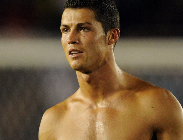 Real Madrid striker Christiano Ronaldo of Portugal leaves the field after the friendly game Los Angeles Galaxy vs Real Madrid in Pasadena, California. (AFP)