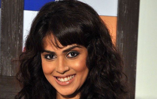 Indian Bollywood actress Genelia D’Souza poses during the unveiling event for eBay India's Dreamhouse in Mumbai. (AFP)