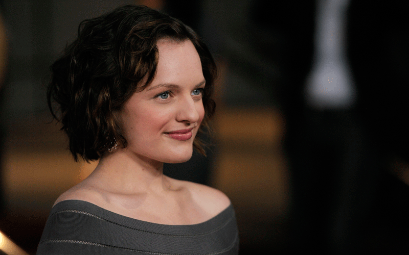 Actress Elisabeth Moss arrives at the 62nd Primetime Emmy Awards Performers Nominee Reception in West Hollywood, Calif. (AP)