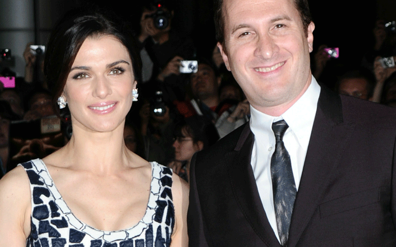 Actress Rachel Weisz and director Darren Aronofsky arrive at the "Black Swan" Premiere held at Roy Thomson Hall during the 35th Toronto International Film Festival. (AFP)