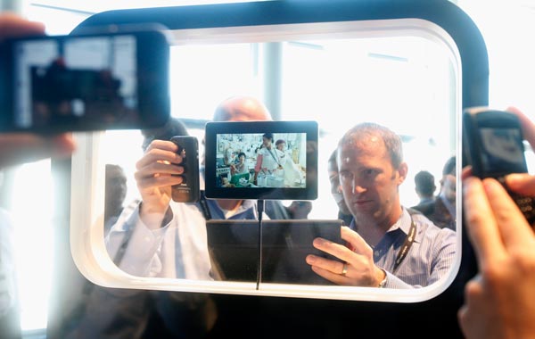 The PlayBook is displayed at the BlackBerry developers conference 2010 in San Francisco. (AP)