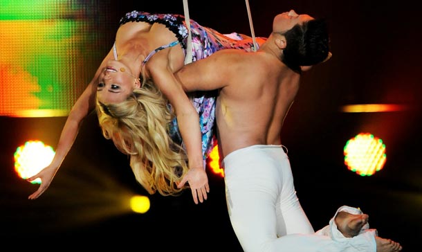 Singer Katherine Jenkins performs during Welcome To Wales at Millennium Stadium in Cardiff, Wales. (GETTY IMAGES)