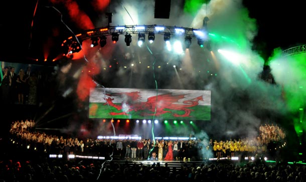 A general view of the stage during Welcome To Wales at Millennium Stadium in Cardiff, Wales. (GETTY IMAGES)