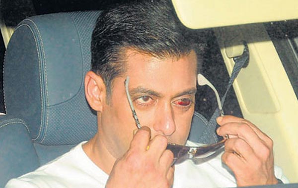 Red-eye correction: Here's the real reason why Bollywood's Salman Khan sported his dark glasses all through his glamourous Being Human fashion show on October 9, which brought down the HDIL India Couture Week 2010 in Mumbai. The actor was sporting a red eye caused by hush-hush surgery that was performed in Dubai to remove those saddlebags from under his eyes. Ever heard of beauty sleep Mr Khan? (MID-DAY.COM)