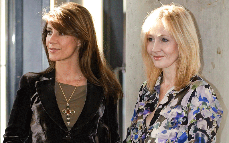 British author J.K. Rowling (R) poses with Princess Marie of Denmark (L) on arrival at Odense Concert Hall in Odense, where she will receive the H.C. Andersen Litterature Prize 2010. The Danish fairy story teller Hans Christian Andersen(1805-1875) was born in Odense. (REUTERS)