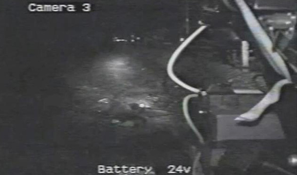 A frame grab from an army robot camera shows mining equipment left on the ground of the Pike River Coal Mine. (REUTERS)