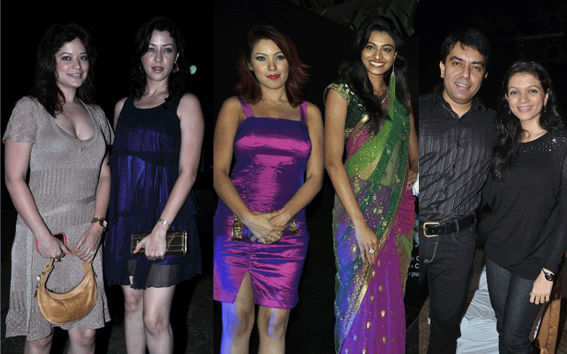 Indian bollywood actresses at the "Tango Dance" performance in Mumbai. (AFP)