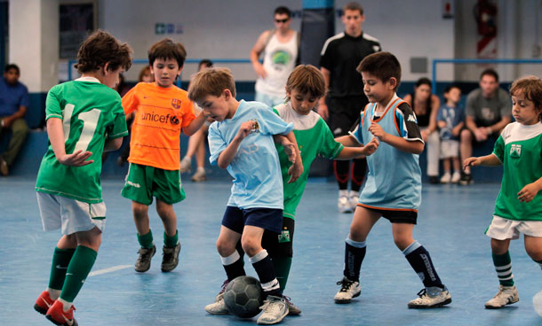 Children under six years old play football in Buenos Aires. Argentina has surpassed neighbouring Brazil as the world's largest exporter of soccer players - a trend that may not be a good thing for the South American country's domestic game. (REUTERS)