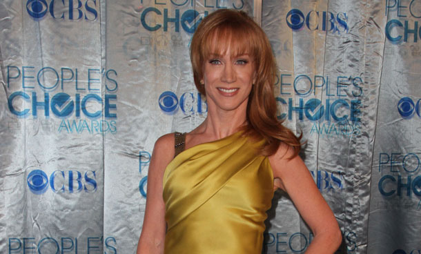 Actress Kathy Griffin arrives at the People's Choice Awards in Los Angeles, California. (AFP)