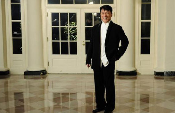 Jackie Chang arrives for the state dinner hosted by President Obama and first lady Michelle for President of China Hu Jintao at the White House. (REUTERS)