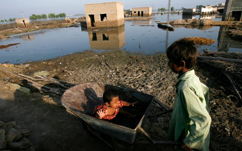 Pakistan flood damages $9.5bn. (REUTERS)