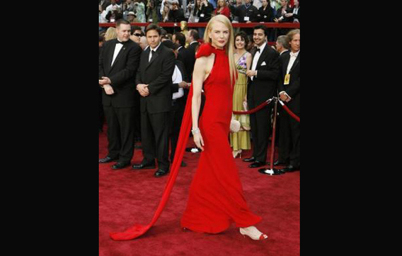 Actress Nicole Kidman arrives at the 79th Annual Academy Awards in Hollywood, California. (REUTERS)