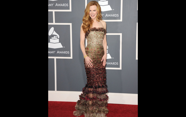 Actress Nicole Kidman arrives at The 53rd Annual GRAMMY Awards held at Staples Center on February 13, 2011 in Los Angeles, California. (GETTY)