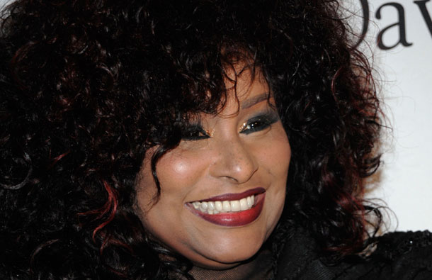 Chaka Khan arrives at the Pre-Grammy Gala & Salute to Industry Icons with Clive Davis honoring David Geffen in Beverly Hills, Calif. (AP)