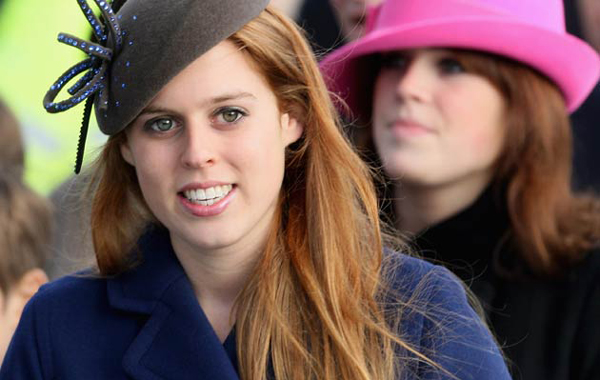 Princess Beatrice of York: Princess Beatrice smile as they arrive for the Christmas Day service at Sandringham Church on December 25, 2009 in King's Lynn, England. Members of the public and well wishers gather to greet the Royals as they attend the traditional service. (GETTY)