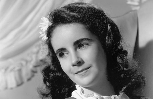 1944: British-born actress Elizabeth Taylor at the age of twelve. (GALLO/GETTY)