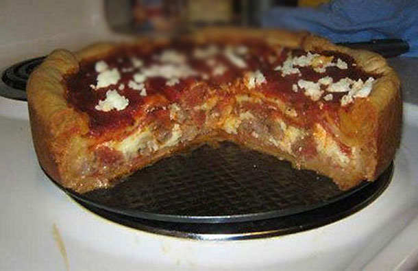 For your own health, you probably shouldn't ever try a deep dish pizza. (AGENCIES)