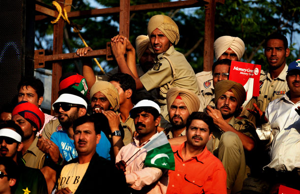 Spectators enjoy the atmosphere during the 2011 ICC World Cup second Semi-Final between India and Pakistan at Punjab Cricket Association (PCA) Stadium on March 30, 2011 in Mohali, India. (GETTY/GALLO)