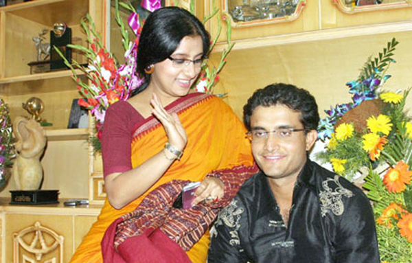 Sourav Ganguly fell for girl-next-door Dona and married her despite heavy opposition from family on both sides. The marriage survived the perils of captaincy and a small hiccup in the shape of South Indian actress Nagma. (AGENCIES)