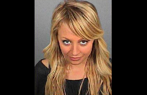 Nicole Richie is shown in this Los Angeles Sheriff's Department booking mug released to Reuters August 23, 2007. (REUTERS)