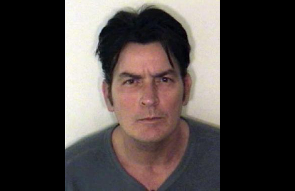 US actor Charlie Sheen is pictured in this handout photo released by the Aspen Police Department on December 25, 2009. Sheen was arrested for second degree assault, menacing and criminal mischief, according to the police. (REUTERS)