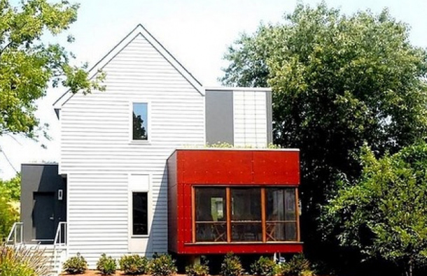 For Sale: $1,200,000: The home’s roof is made from recycled diapers creating a look “that resembles slate” and its cabinets are built from sunflower seed hulls. The pool is cleaned using water vegetation rather than chlorine and the roof is topped off with local greenery. The 3-bedroom, 3.5-bath home also includes a 3-car garage with solar-energy outlets, sun deck and private courtyard. Its green - and unusual - amenities push it far over West Cape May home values of $449,000. (AGENCY)