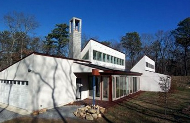 For Sale: $745,000: Want to cut your energy bill in half? How about not pay one at all? This modern pad in East Hampton (Long Island) requires little or no outside energy from fossil fuels or electrical utilities, relying instead on solar photocells and geothermal heat. The 3-bedroom, 2-bath home has been on the East Hampton real estate market since 2008 with several price cuts, sitting now at a price significantly below the East Hampton median home value of $1,842,000. (AGENCY)