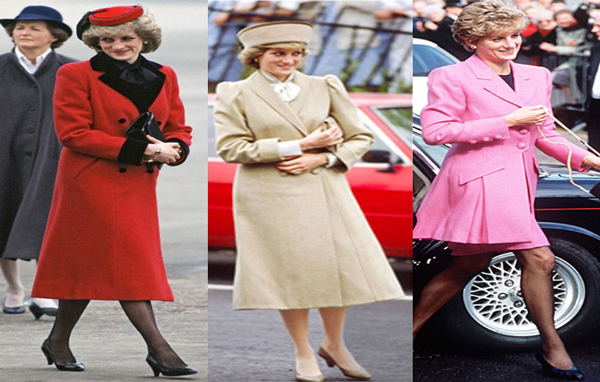 Diana's favoured coat length was below the knee, topped with a pillbox hat, but she could also carry off a shorter length with style. (AGENCIES)