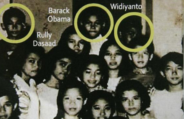 Barack Obama in the 1970s as an elementary school student at the SDN-I Menteng in Jakarta. (REUTERS)