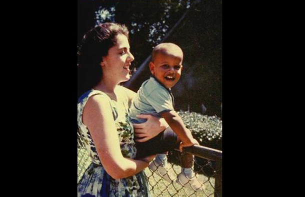 Barack Obama is seen as a child with his mother Ann Dunham in an undated family snapshot from the 1960's released by his presidential campaign, February 4, 2008. (REUTERS)