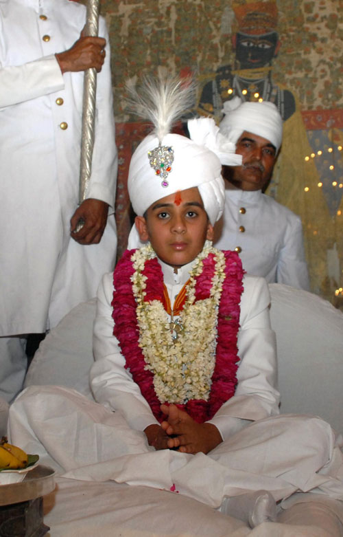 Maharaja of Jaipur Kumar Padmanabh Singh sits at his coronation ceremony at the city palace in Jaipur on April 28, 2011. Padmanabh Singh's grandfather, polo-playing Sawai Bhawani Singh, was hailed as "the last Maharaja of Jaipur" when he died two weeks ago because he had come to the throne shortly before all royal privileges were swiped out. Like all Indian royal titles, the Maharaja of Jaipur is no longer legally recognised after independence from Britain in 1947 and government reforms in the 1970s (AFP)