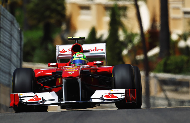 Felipe Massa of Brazil and Ferrari drives during the final qualifying session prior to qualifying for the Monaco Formula One Grand Prix at the Monte Carlo Circuit in Monte Carlo, Monaco. (GETTY/GALLO)