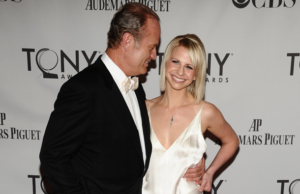 Kelsey Grammer, left, and Kayte Walsh  arrive at the 65th annual Tony Awards in New York. (AP)