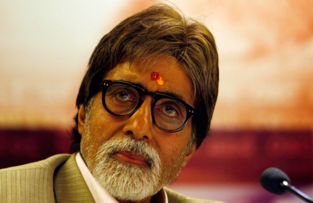 Indian Bollywood actor Amitabh Bachchan addresses the media at a promotional event for his forthcoming film "Aarakshan," or Reservation, in New Delhi, India. (AP)