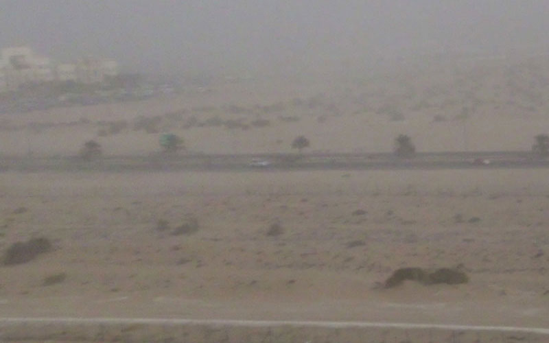 Poor visibility in Dubai Silicon Oasis area on Wednesday afternoon (VM)