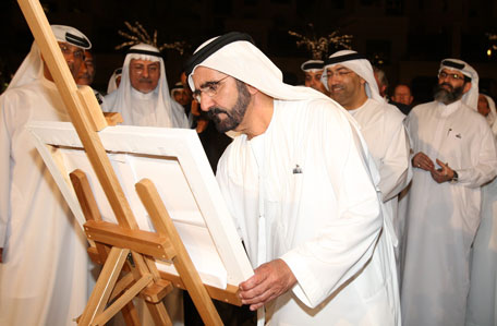 Sheikh Mohammed at the book launch. (Dennis B Mallari)