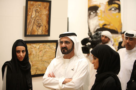 Sheikh Mohammed at the book launch. (Dennis B Mallari)