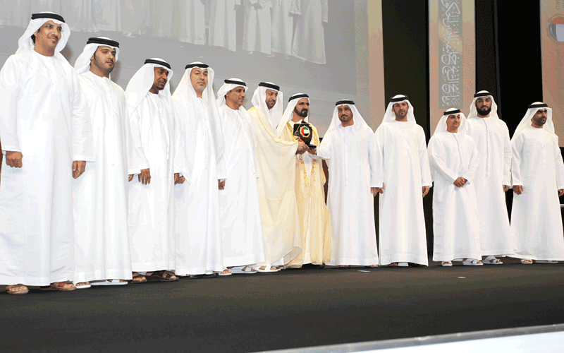 Sheikh Mohammed honours winners of the Sheikh Khalifa Government Excellence Programme (Wam)