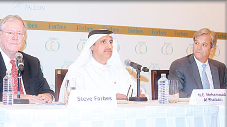 Mohammed Al Shaibani at the press meet with Forbes officials (Picture: SUPPLIED)