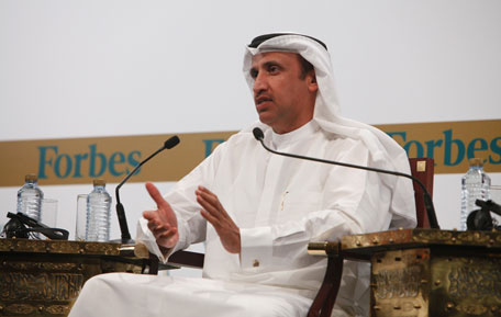 H.E. Mohammed Al Shaibani, Director General of H.H. The Ruler’s Court, Government of Dubai and CEO & Executive Director, Investment Corporation of Dubai at the opening session of the Forbes Global CEO Conference titled ‘A Meeting of Minds’ in Dubai on Sunday. (SUPPLIED)