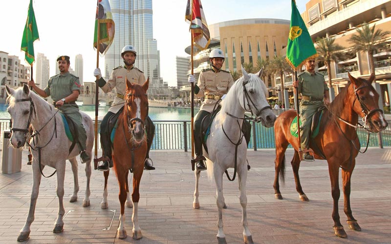 Horse patrol in Downtown Dubai this Eid Al Adha - Emirates247