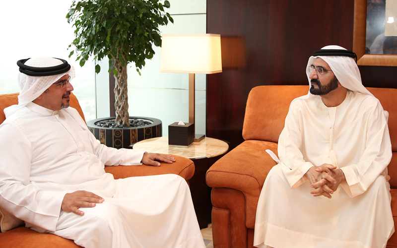 His Highness Sheikh Mohammed bin Rashid Al Maktoum meets  Bahraini Crown Prince Salman bin Hamad Al Khalifa (Wam)