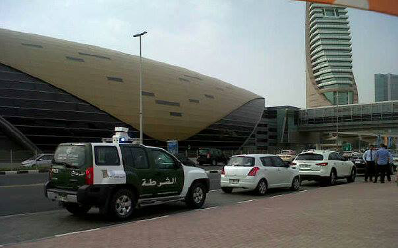 Traffic at a slow moving crawl on Sheikh Zayed Road. (Celine Fernandes)