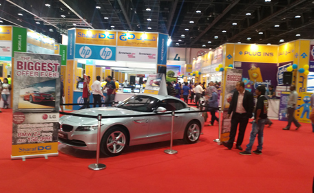 On offer at the expo ate TV with car and car with TV deals. (Supplied)