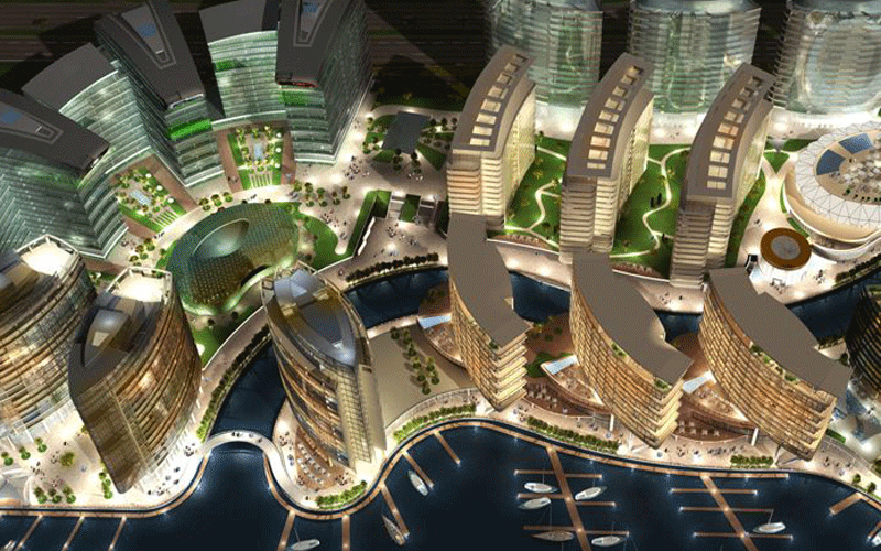 An artist’s impression of the 'Jewel of the Creek' project in Dubai. (SUPPLIED)