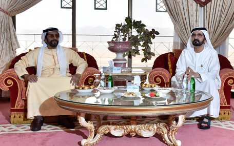 His Highness Sheikh Mohammed bin Rashid Al Maktoum meets Sheikh Tahnoun bin Mohammed Al Nahyan (Wam)